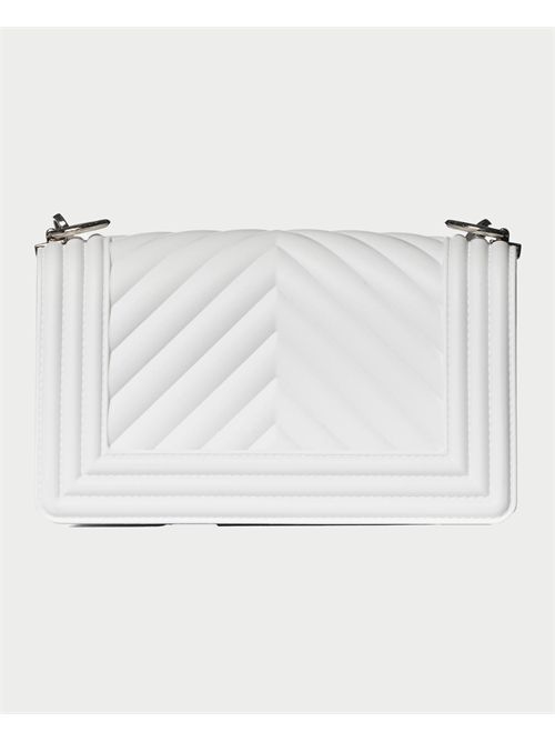 Marc Ellis bag with chain shoulder strap MARC ELLIS | FLAT S 25MILK/SATIN SILVER